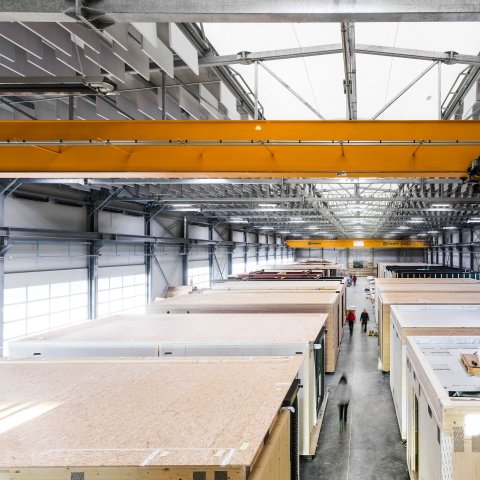 Produktion Holzsystembau, Geiger Gruppe